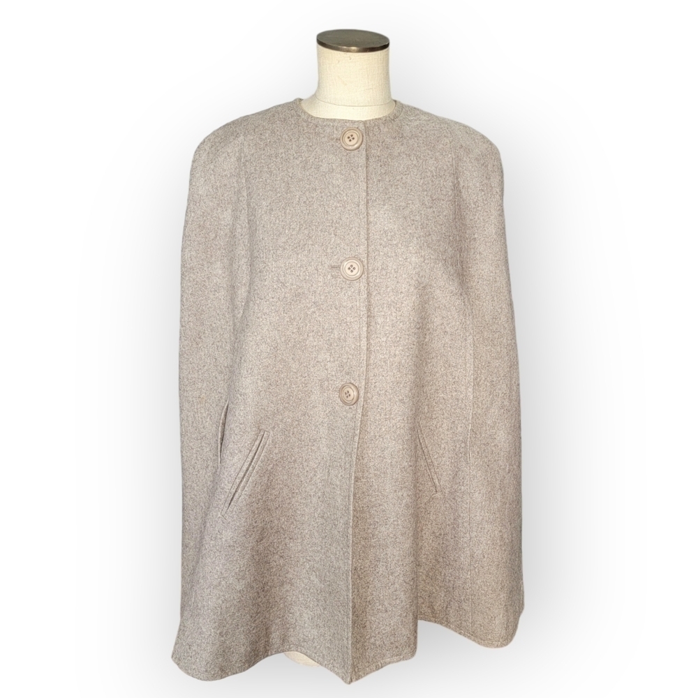 Vintage Lilli Ann Collections Wool Cape Structured Size see measurements